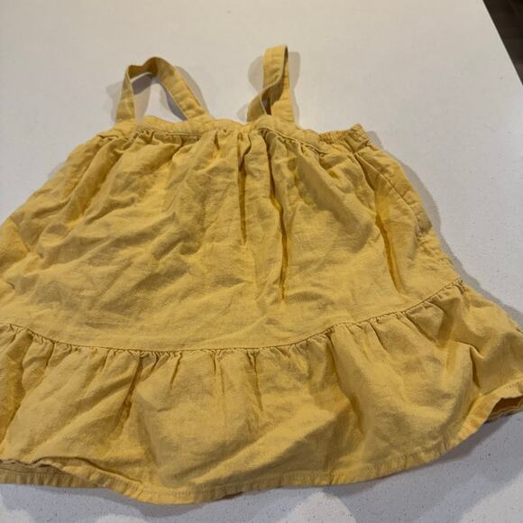 Okie Dokie Toddler Girl 5T Summer Yellow Sleeveless Shirt - Picture 2 of 4